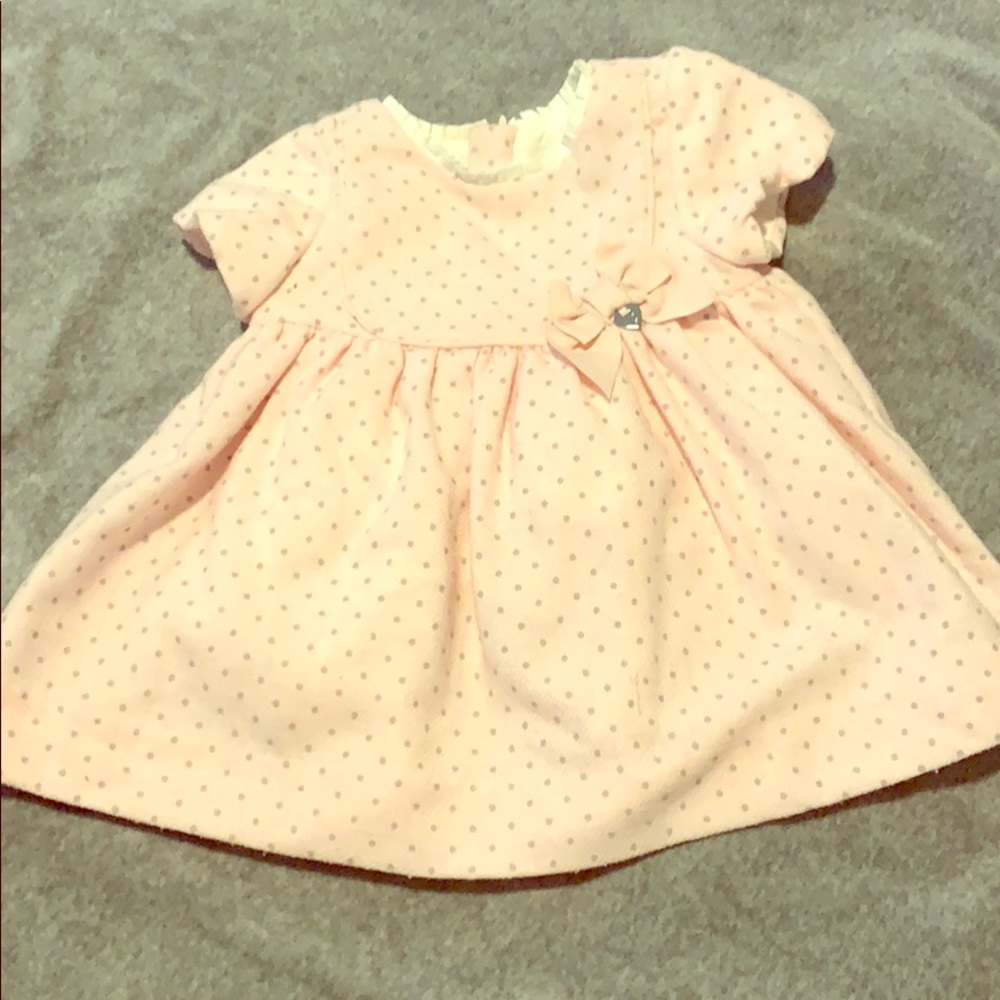 Baby Girl Pink Polka Dot Dress